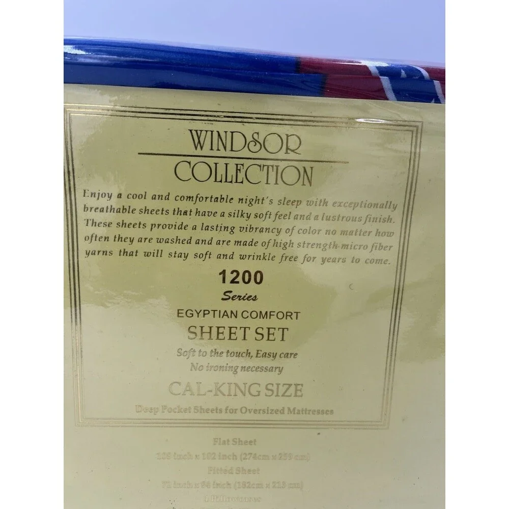 Egyptian Cotton 1200 Thread Count Solid Deep Pocket 6 Piece Bed Sheet Set